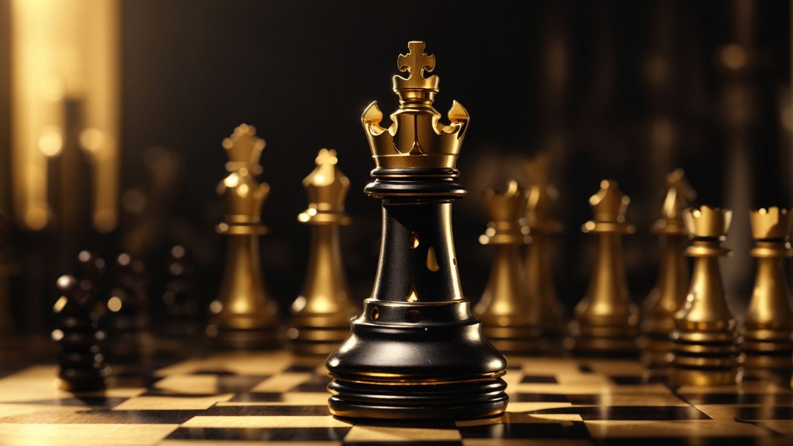 This image represents golden-black fancy chess.
